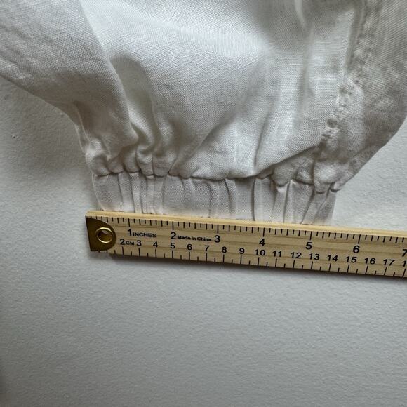 MAGASCHONI Women’s 100% Linen Cargo Jogger Pants Size Large Drawstring Pockets - Picture 7 of 9